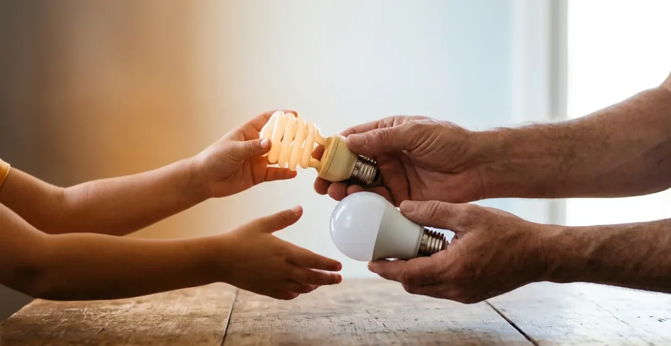 Transition des ampoules fluocompactes vers les LED pour la santé