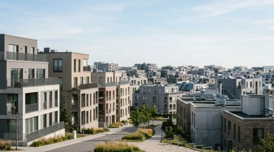 Installation de chaudière gaz à condensation dans un environnement urbain moderne
