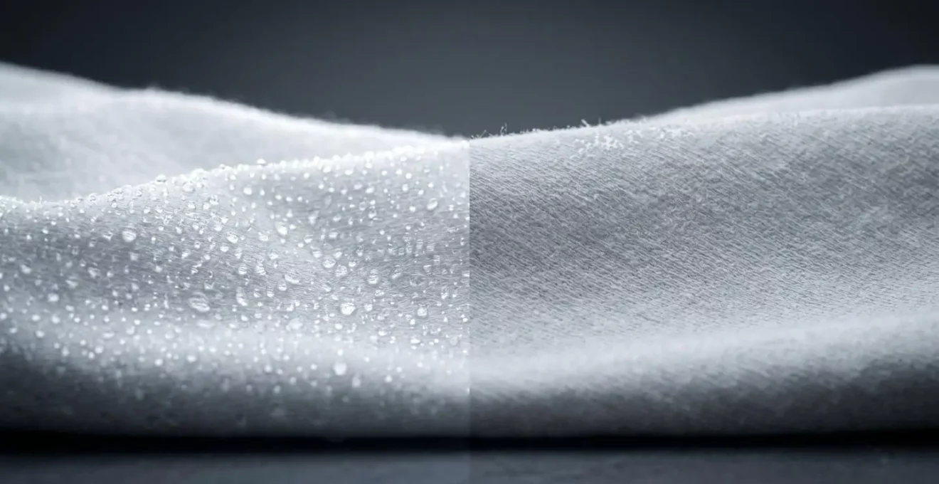 Comparaison visuelle entre eau douce et eau calcaire pour le lavage du linge