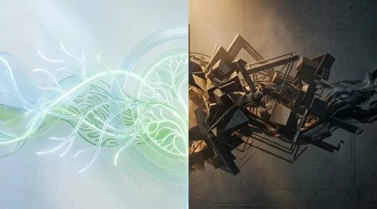 Contraste visuel symbolisant la différence d'empreinte carbone entre les systèmes électriques français et allemand