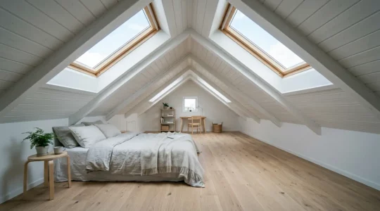 Isolation performante de combles aménagés garantissant la fraîcheur estivale