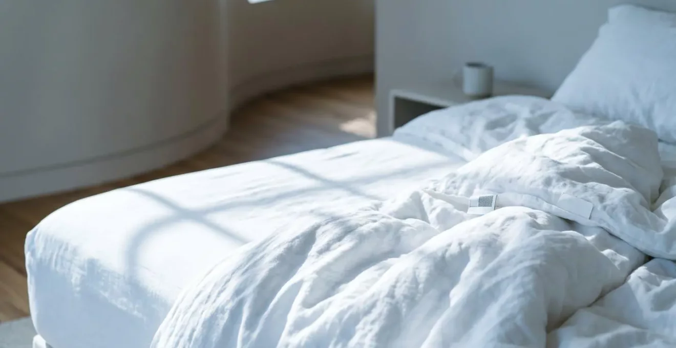Scène d'éveil matinal avec lumière naturelle vive illustrant l'activation biologique
